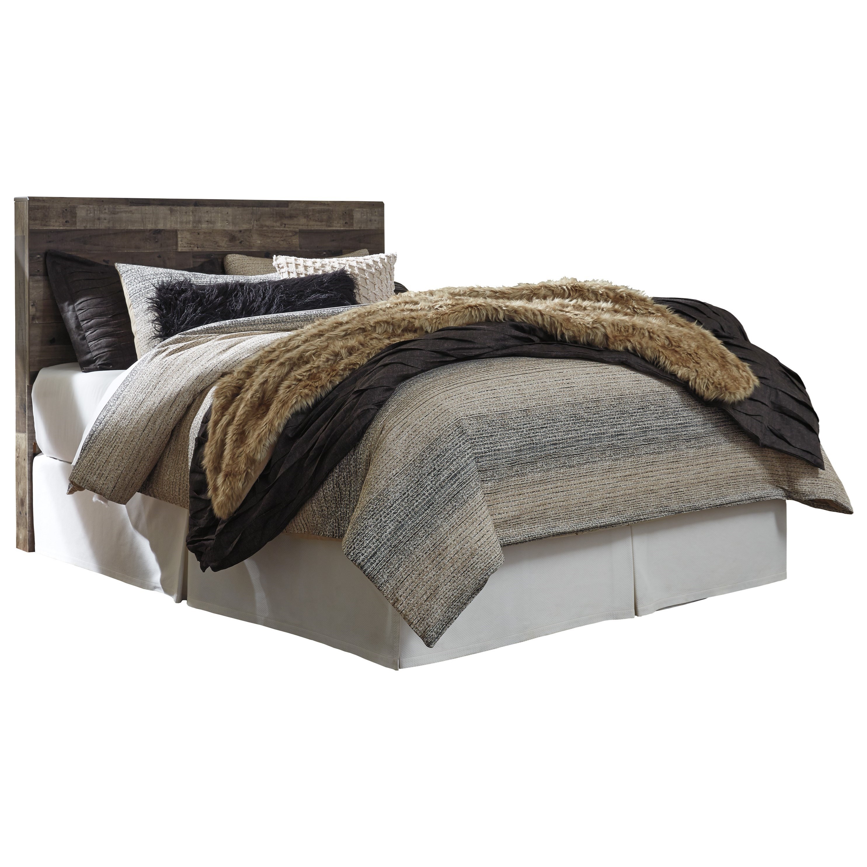 Benchcraft Derekson B20057 Rustic Modern Queen/Full Panel Headboard